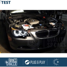 LED ANGEL EYES For BMW 5 SERIES E60 E61 TO 2007 With Xenon | White Parking Lights 80W CANbus