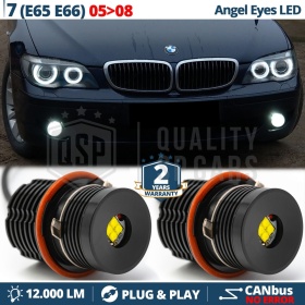 ANGEL EYES LED Para BMW SERIE 7 E65 E66 desde 2005 | Luces de Posición Blancas 32W CANbus NO ERROR