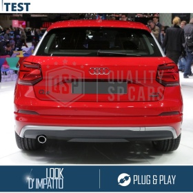 1 Embellecedor Tubo de ESCAPE para AUDI Q2 en ACERO Inoxidable | Instalación PLUG & PLAY