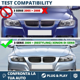 H8 LED ANGEL EYES Für BMW 3er E90 E91 FACELIFT, MIT XENON | Weißes Standlicht CANbus 40W
