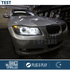 H8 LED ANGEL EYES Für BMW 3er E90 E91 FACELIFT, MIT XENON | Weißes Standlicht CANbus 40W