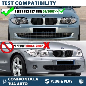 H8 LED ANGEL EYES For BMW 1 Series E87 E88 E81 E82 From 2007 | White Parking Lights 120W CANbus
