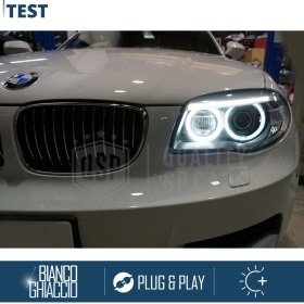 H8 LED ANGEL EYES For BMW 1 Series E87 E88 E81 E82 From 2007 | White Parking Lights 120W CANbus