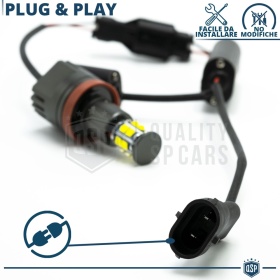 H8 LED ANGEL EYES For BMW 1 Series E87 E88 E81 E82 From 2007 | White Parking Lights 120W CANbus