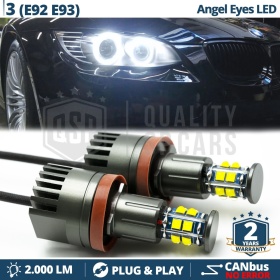 ANGEL EYES LED H8 Para BMW Serie 3 E92 E93 | Luces de Posición Blancas 120W CANbus NO ERROR