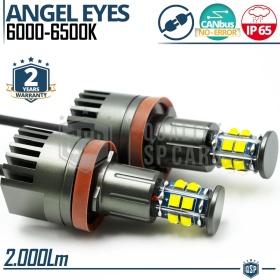 ANGEL EYES LED H8 Para BMW Serie 3 E92 E93 | Luces de Posición Blancas 120W CANbus NO ERROR