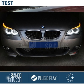 H8 LED ANGEL EYES For BMW 5 Series E60 E61 FROM 2007 With Xenon | White Parking Lights 40W CANbus