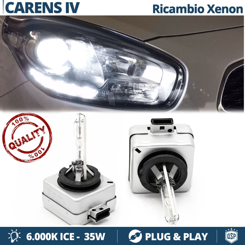 2x D3S Xenon Replacement Bulbs for KIA CARENS 4 HID 6.000K White Ice 35W 2x D3S Xenon Replacement Bulbs for KIA CARENS 4 HID 6.000K White Ice 35W