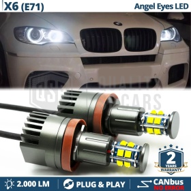 ANGEL EYES LED H8 Para BMW SERIE X6 E71 | Luces de Posición Blancas 120W CANbus NO ERROR