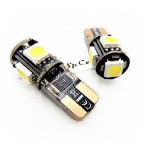 X2 Bombillas LED T10 W5W | 6500K Blanco FRIO CANBUS No Error | con Niquel Oro | Plug & Play