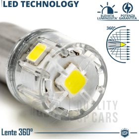 2x Bombillas LED BAX9S H6W Canbus | Luces de Posición Blanco Frío 6500K | Plug & Play
