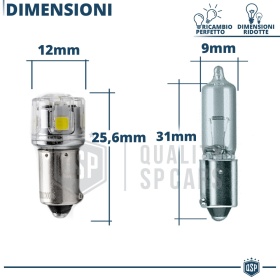 2pcs BAY9S H21W LED Bulbs Canbus | Led Parking Lights ICE White 6500K | Plug & Play