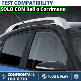 Barras de Techo de Coche en Acero Negro GOODYEAR Originales Bloqueo por Tornillo | 135 cm