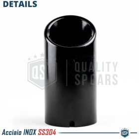 EMBOUT d' Échappement pour VW NEW BEETLE 97-12 en ACIER Inoxydable Noir | Installation PLUG & PLAY