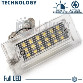 2 Luces de Matrícula LED para BMW X5 E53 | Plafones Led CANbus 6500K Blanco Frío