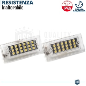 2 Luces de Matrícula LED para BMW X3 E83 | Plafones Led CANbus 6500K Blanco Frío
