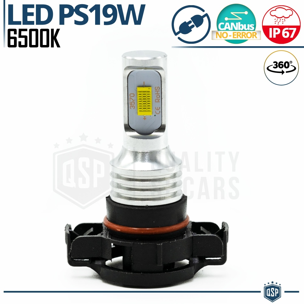 1x Bombilla LED PS19W CANbus Profesional | Blanco Frío 6500K 1000LM | Plug & Play