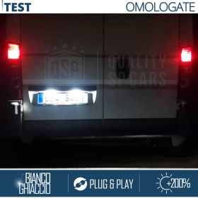 2 Luces de Matricula LED para Citroen Jumper 2 | CANbus 18 Led 6.500k Blanco Frío, Plug & Play