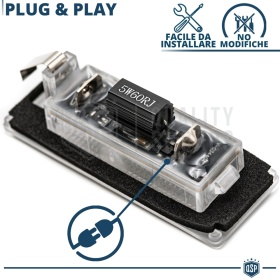 2 Luces de Matricula LED para Lancia Ypsilon MK2 (843) | CANbus 18 Led 6.500k Blanco Frío, Plug & Play