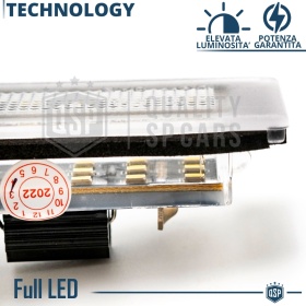 2 Luces de Matricula LED para Lancia Ypsilon MK2 (843) | CANbus 18 Led 6.500k Blanco Frío, Plug & Play