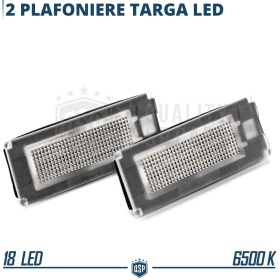 2 Placchette Luci Targa LED CANbus Per Lancia Musa (04-07), Omologate | Luce Bianca 6500K NO Errori