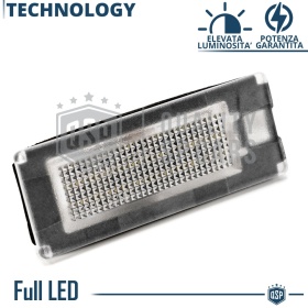 2 Luces de Matricula LED para Lancia MUSA Facelift | CANbus 18 Led 6.500k Blanco Frío, Plug & Play