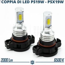 2pcs LED PS19W LED Bulbs CANbus | DRL - Fog Lights | ICE White Light 6500K | Plug & Play