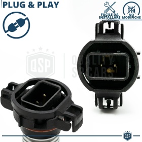 2pcs LED PS19W LED Bulbs CANbus | DRL - Fog Lights | ICE White Light 6500K | Plug & Play