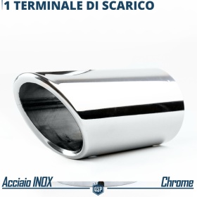 EXHAUST TIP for ALFA ROMEO 159 Chromed Stainless STEEL | PLUG & PLAY Installation