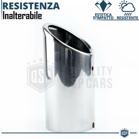 EXHAUST TIP for ALFA ROMEO 159 Chromed Stainless STEEL | PLUG & PLAY Installation