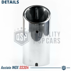EXHAUST TIP for ALFA ROMEO 159 Chromed Stainless STEEL | PLUG & PLAY Installation