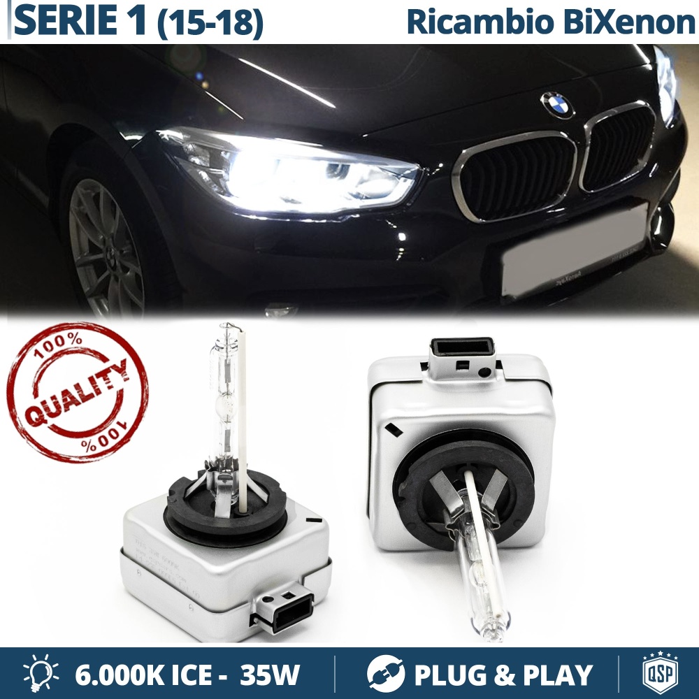 2x D1S Bi-Xenon Replacement Bulbs for BMW 1 SERIES F20/ F21 2015- HID 6.000K White Ice 35W 2x D1S Bi-Xenon Replacement Bulbs for BMW 1 SERIES F20/ F21 2015- HID 6.000K White Ice 35W
