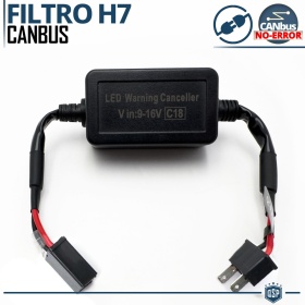 X1 Resistencia Canbus H7 para Bombillas Led  | Decoddificador Anti Error, Anti Parpadeo