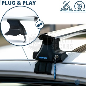 Barras de Techo para AUDI A4 B5, B6, B7, B8 en ALUMINIO | Aerodinámicas con Cerradura Antirrobo