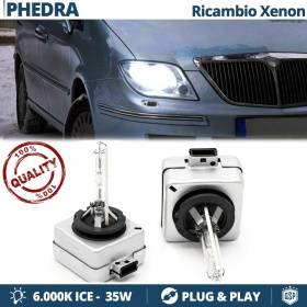 2x Bombillas Xenon D1S de Repuesto para LANCIA PHEDRA Luz 6.000K Blanco Frio Lámparas 35W