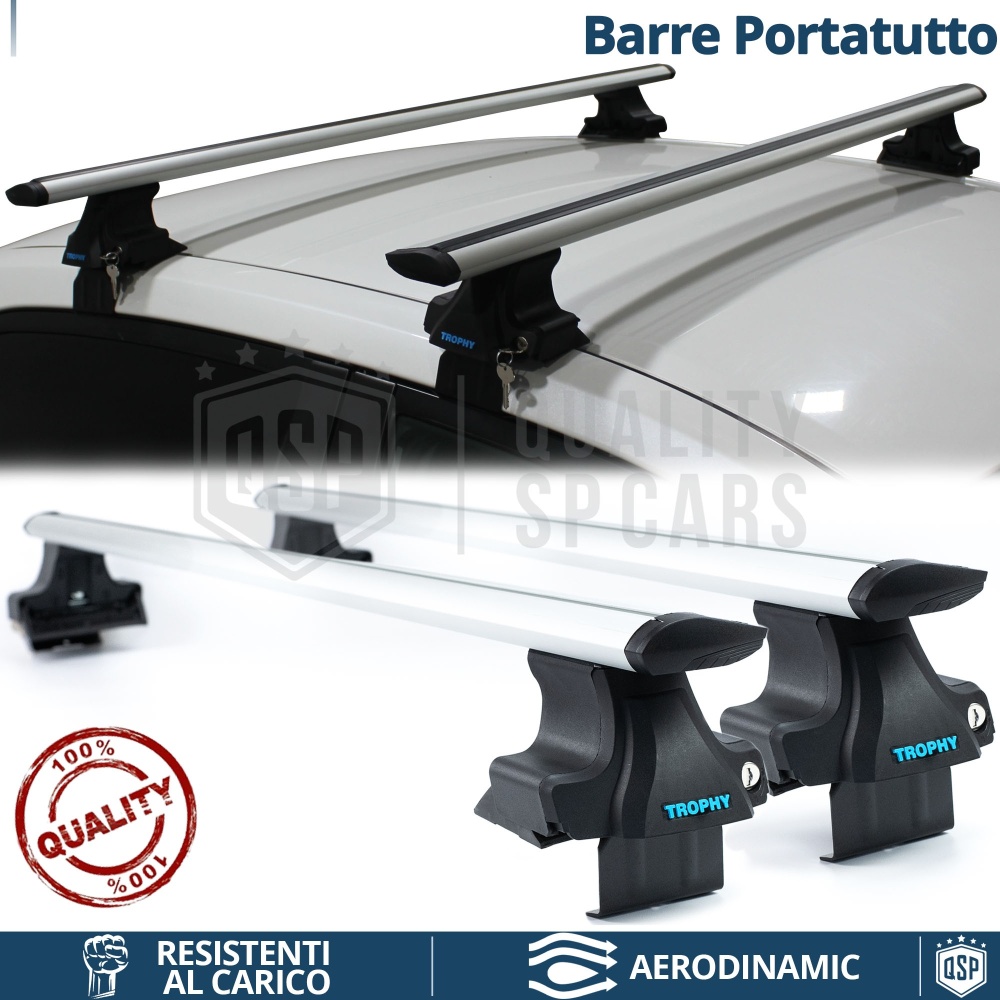 Barras de Techo para KALOS, MATIZ en ALUMINIO | Aerodinámicas con Cerradura Antirrobo