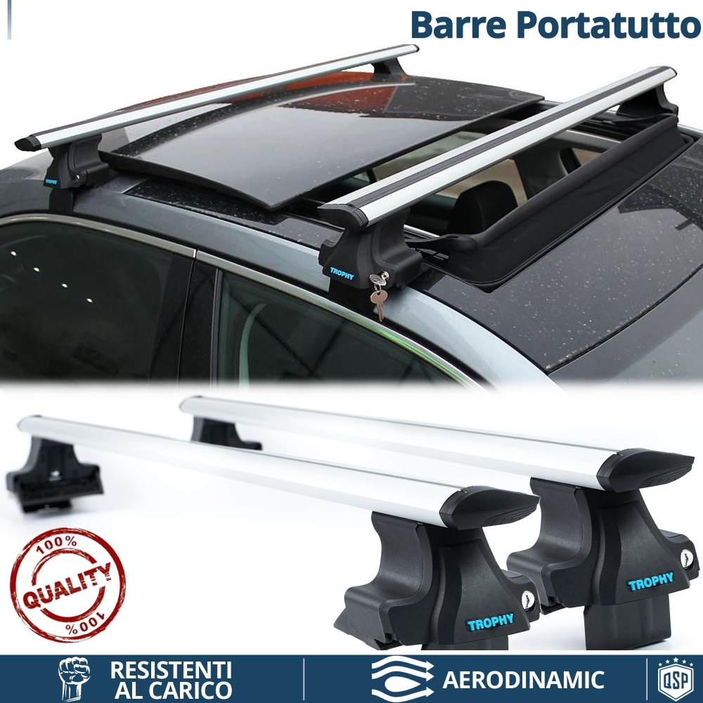 Barras de Techo para CITROEN DS5 en ALUMINIO | Aerodinámicas con Cerradura Antirrobo