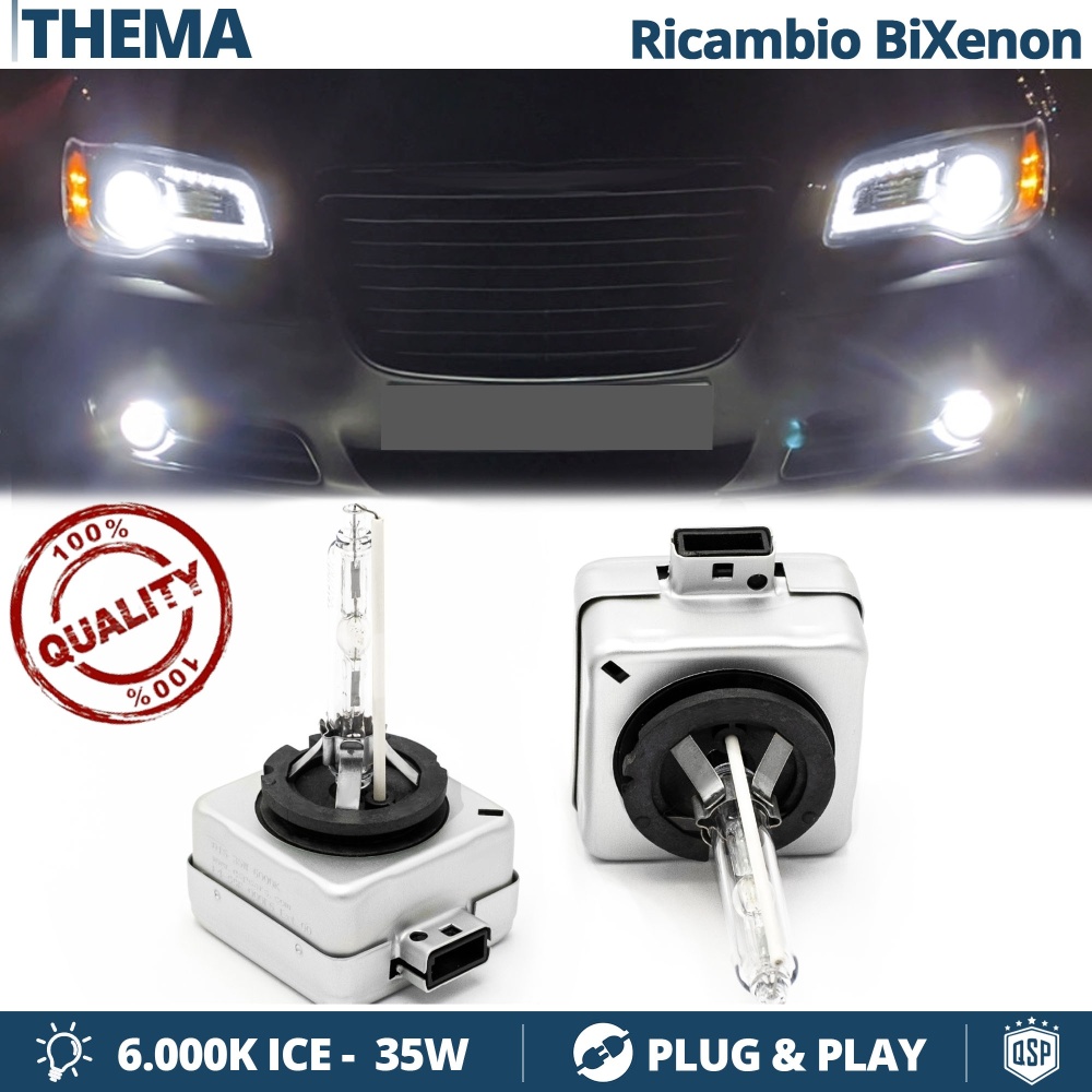 2x D3S Bi-Xenon Replacement Bulbs for LANCIA THEMA (LX) HID 6.000K White Ice 35W 2x D3S Bi-Xenon Replacement Bulbs for LANCIA THEMA (LX) HID 6.000K White Ice 35W