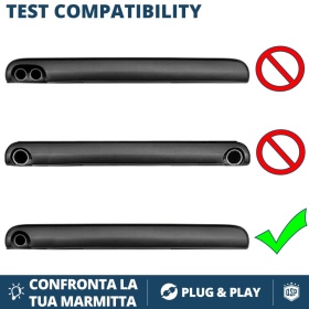 1 Embellecedor Tubo de ESCAPE para VW PASSAT B6 en ACERO Inoxidable | Instalación PLUG & PLAY
