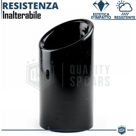 1 pc EXHAUST TIP for VW PASSAT B6 in Black Stainless STEEL | PLUG & PLAY Installation