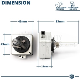 2x Bombillas Bi-Xenon D3S de Repuesto para LANCIA THEMA (LX) Luz 6.000K Blanco Frio Lámpara 35W