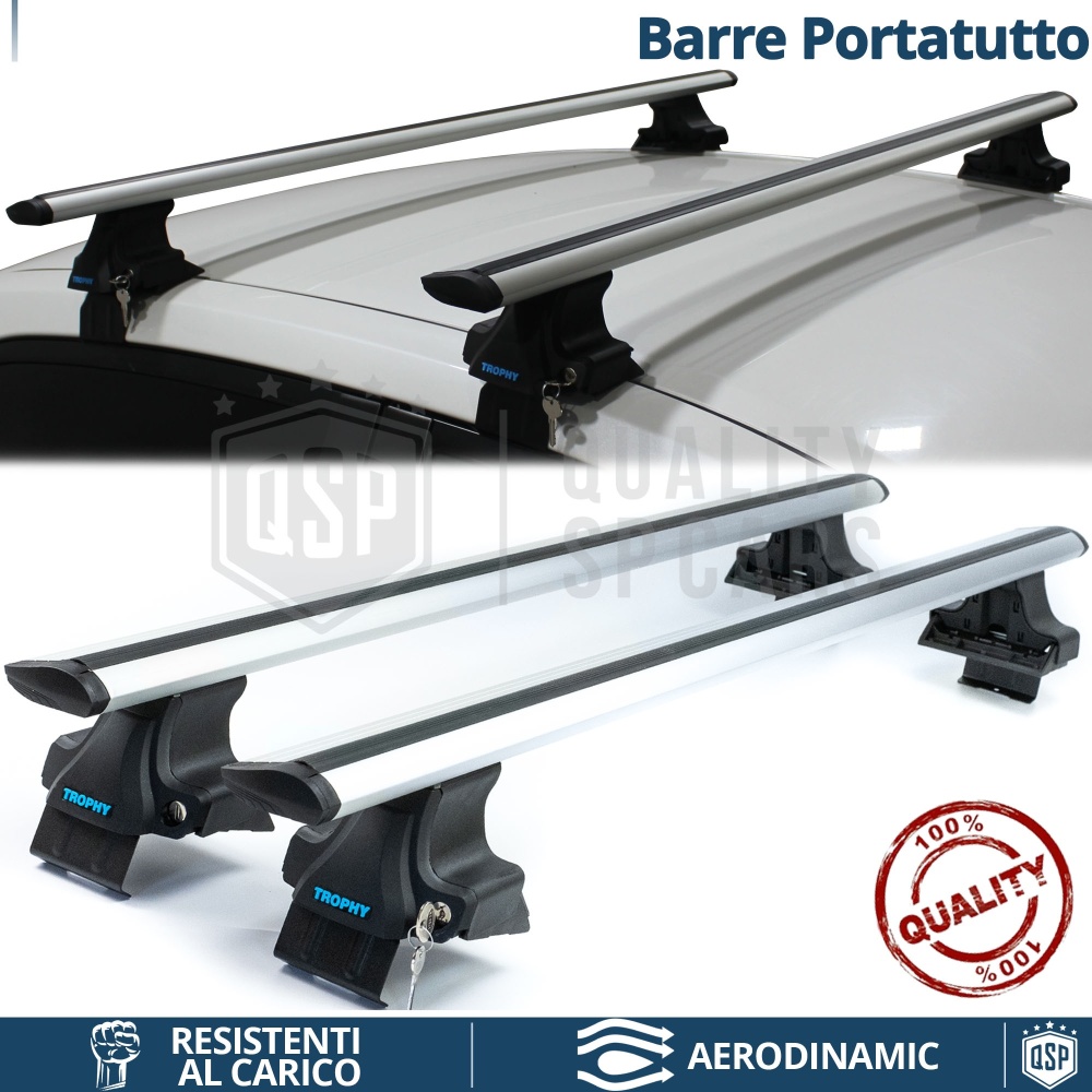 Barre Portatutto da Tetto per FORD FUSION in ALLUMINIO | Aerodinamiche con Serratura Antifurto