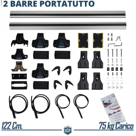 Barre Portatutto da Tetto per FORD FUSION in ALLUMINIO | Aerodinamiche con Serratura Antifurto