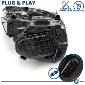 2 FAROS DELANTEROS LED Para Porsche Cayenne 2 (92A) 10-14 APROBADOS | Transformación de Faros MATRIX Style