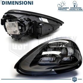 2 FAROS DELANTEROS LED Para Porsche Cayenne 2 (92A) 10-14 APROBADOS | Transformación de Faros MATRIX Style