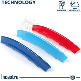 3x RIÑONES REJILLA para BMW SERIE Bmw X3 (E83) Hasta 2006 en colores M Sport Tuning