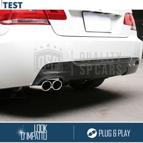 2x AUSPUFFBLENDEN Endrohr für BMW 3ER E92, E93 Chromfinishstahl | PLUG & PLAY-Installation