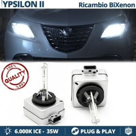 2x Bombillas Bi-Xenon D1S de Repuesto para LANCIA YPSILON 2 (desde 2011) Luz 6.000K Blanco Frio Lámpara 35W