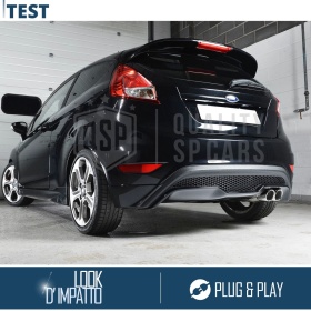 2 pcs EXHAUST TIPS for FORD FIESTA ST MK6 Chromed Stainless Steel | PLUG & PLAY Installation
