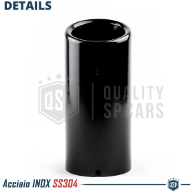 1 AUSPUFFBLENDE Endrohr für PEUGEOT 208 2 aus Schwarz Stahl | PLUG & PLAY-Installation
